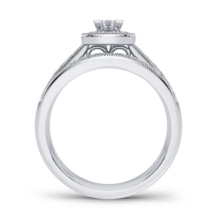 Elegant 14k White Gold 0.50CT Lab Diamond Engagement Ring