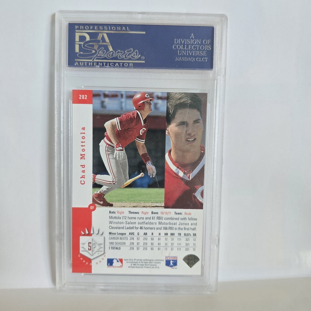 1993 SP FOIL CHAD MOTTOLA #282 PSA 8 NM MINT REDS ROOKIE RC
