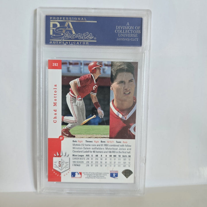1993 SP FOIL CHAD MOTTOLA #282 PSA 8 NM MINT REDS ROOKIE RC