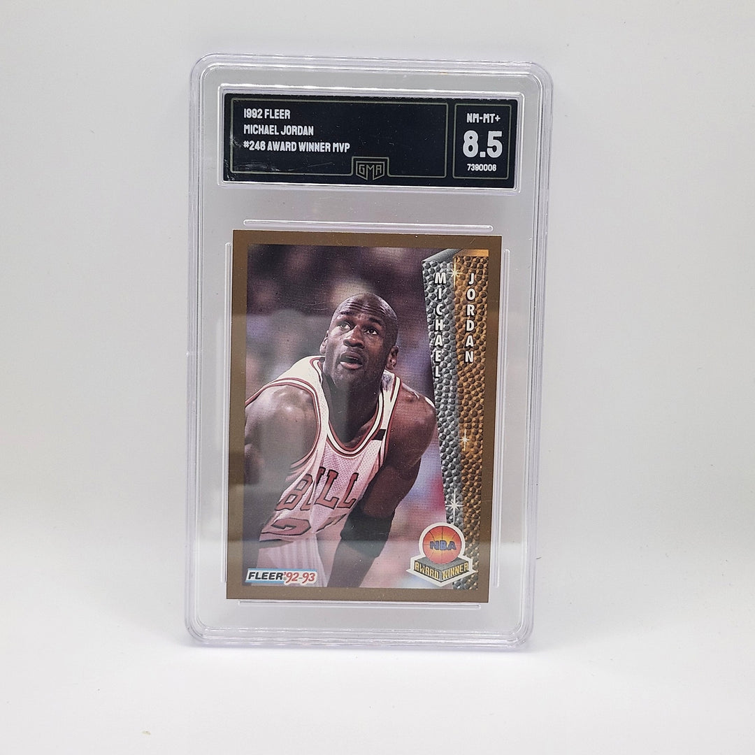 1992 Fleer Michael Jordan #246 Award Winner MVP Chicago Bulls GMA 8.5 NM-MT+