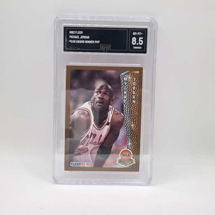 1992 Fleer Michael Jordan #246 Award Winner MVP Chicago Bulls GMA 8.5 NM-MT+