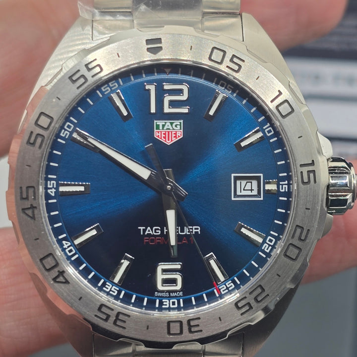 TAG Heuer Formula 1 WAZ1118 Blue Dial 41mm Watch Box & Card