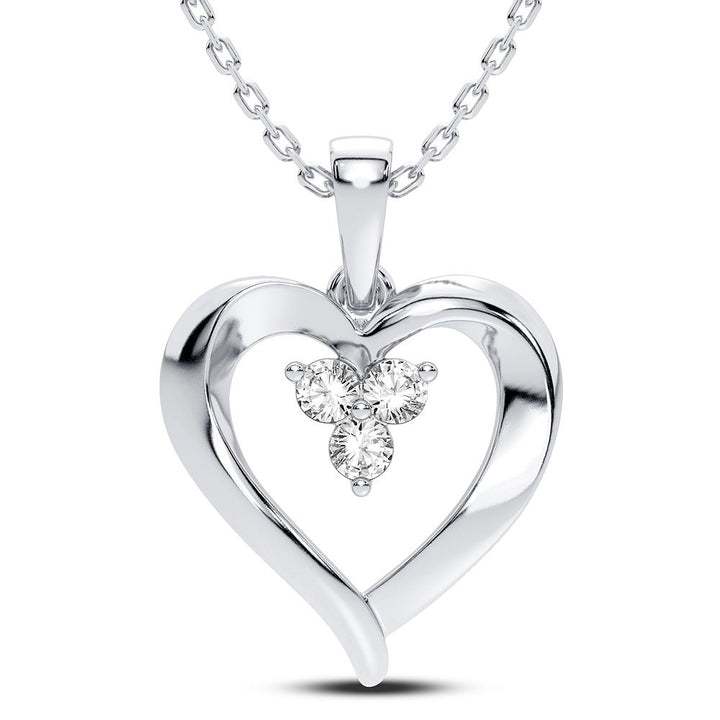 10K 0.12CT Diamond Pendant