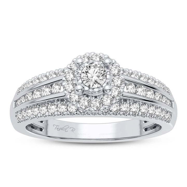 14k White Gold 0.50CT Lab Diamond Engagement Ring