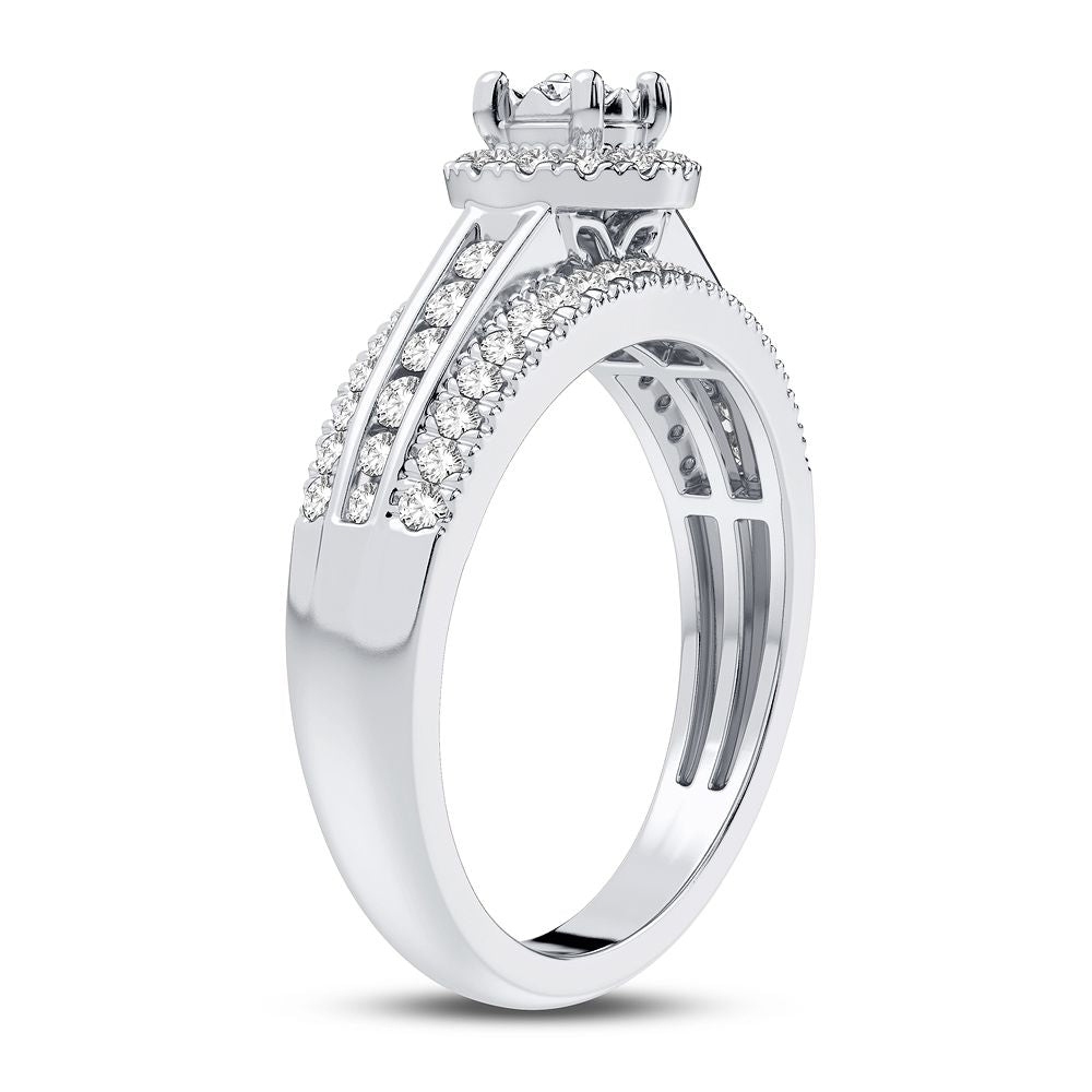 14k White Gold 0.50CT Lab Diamond Engagement Ring
