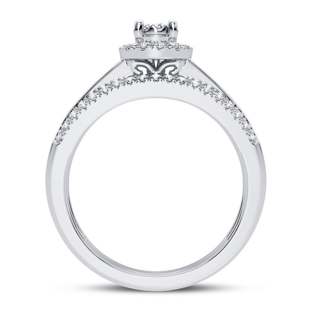 14k White Gold 0.50CT Lab Diamond Engagement Ring