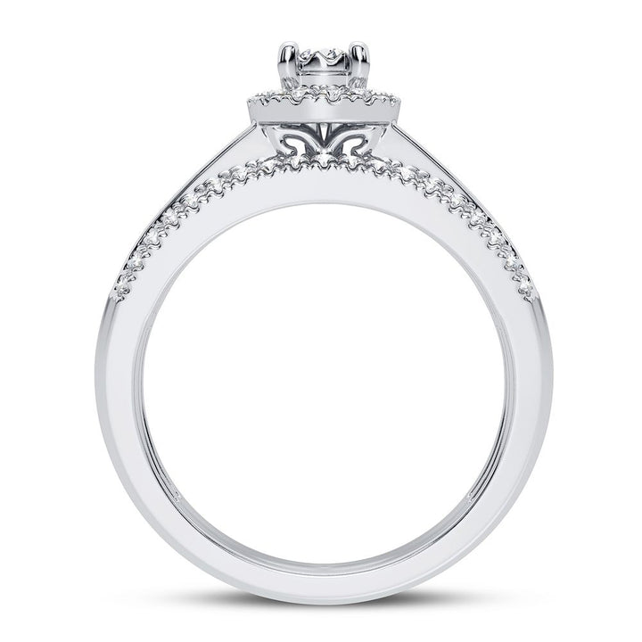 14k White Gold 0.50CT Lab Diamond Engagement Ring