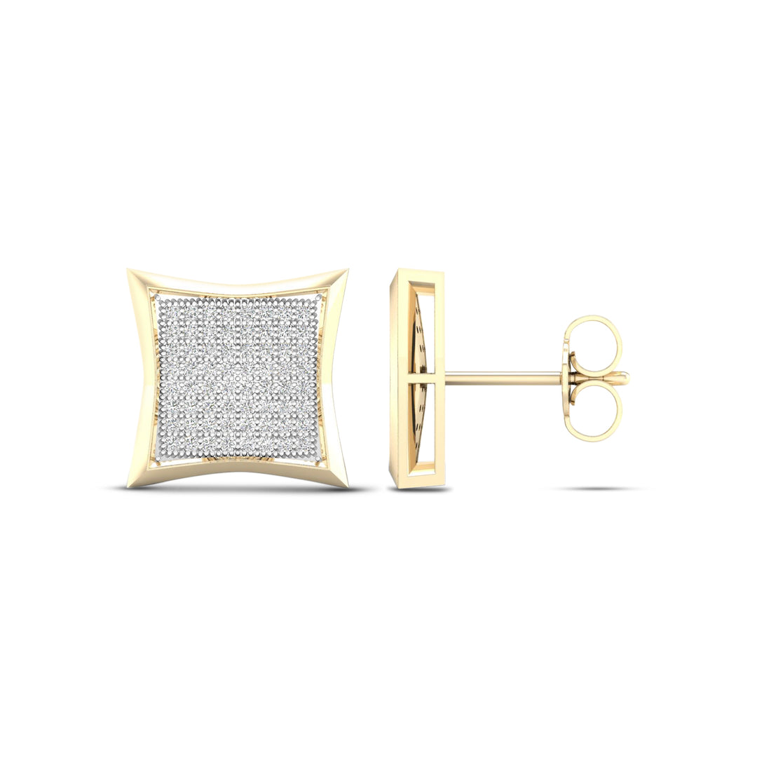 10k Yellow Gold 0.15CT Lab Diamond Stud Earrings