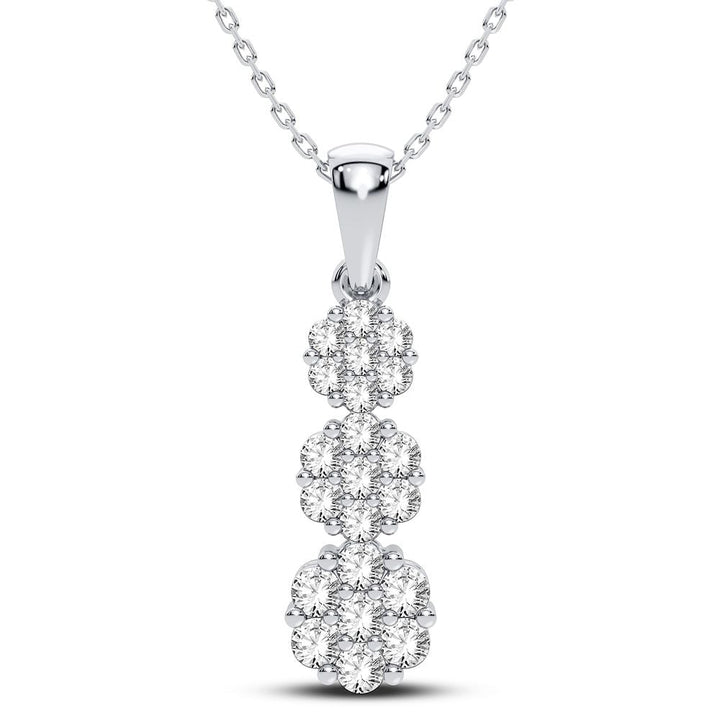 14K 0.75CT Diamond Pendant