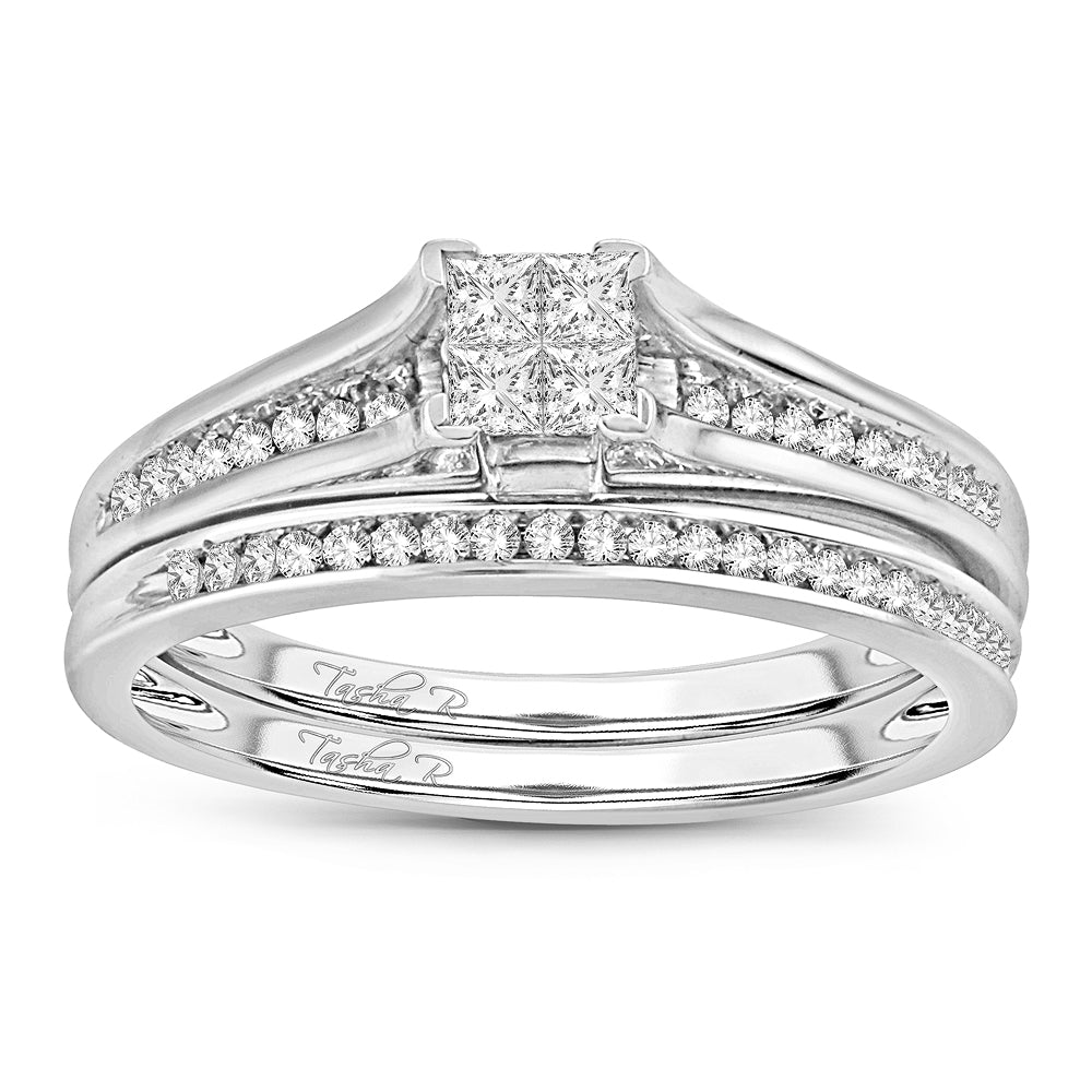 Elegant 10k White Gold 0.33CT Lab Diamond Engagement Ring