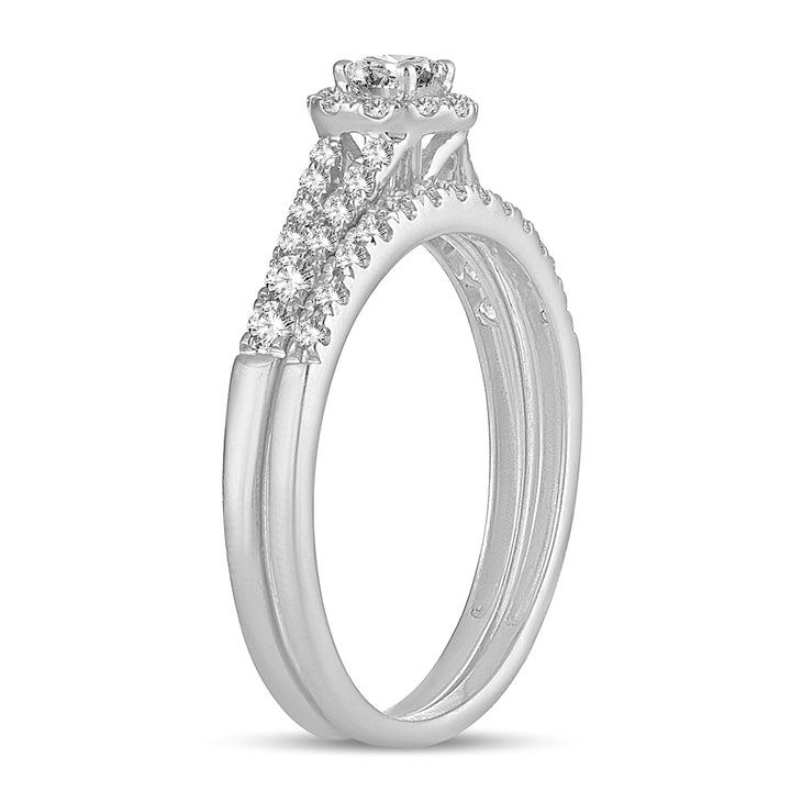 Brilliant 14k White Gold Lab Diamond Engagement Ring (0.5CT)