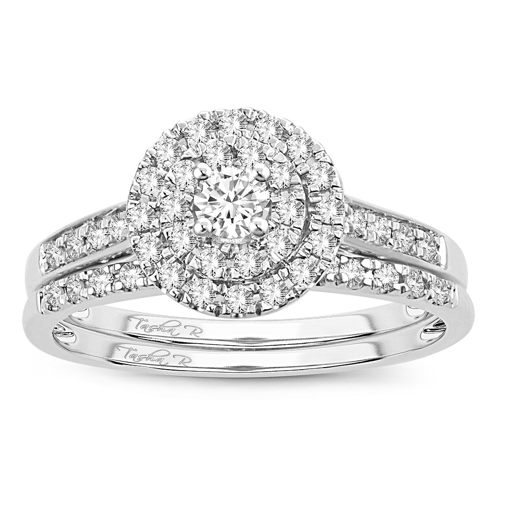Elegant 14k White Gold 0.50CT Lab Diamond Engagement Ring