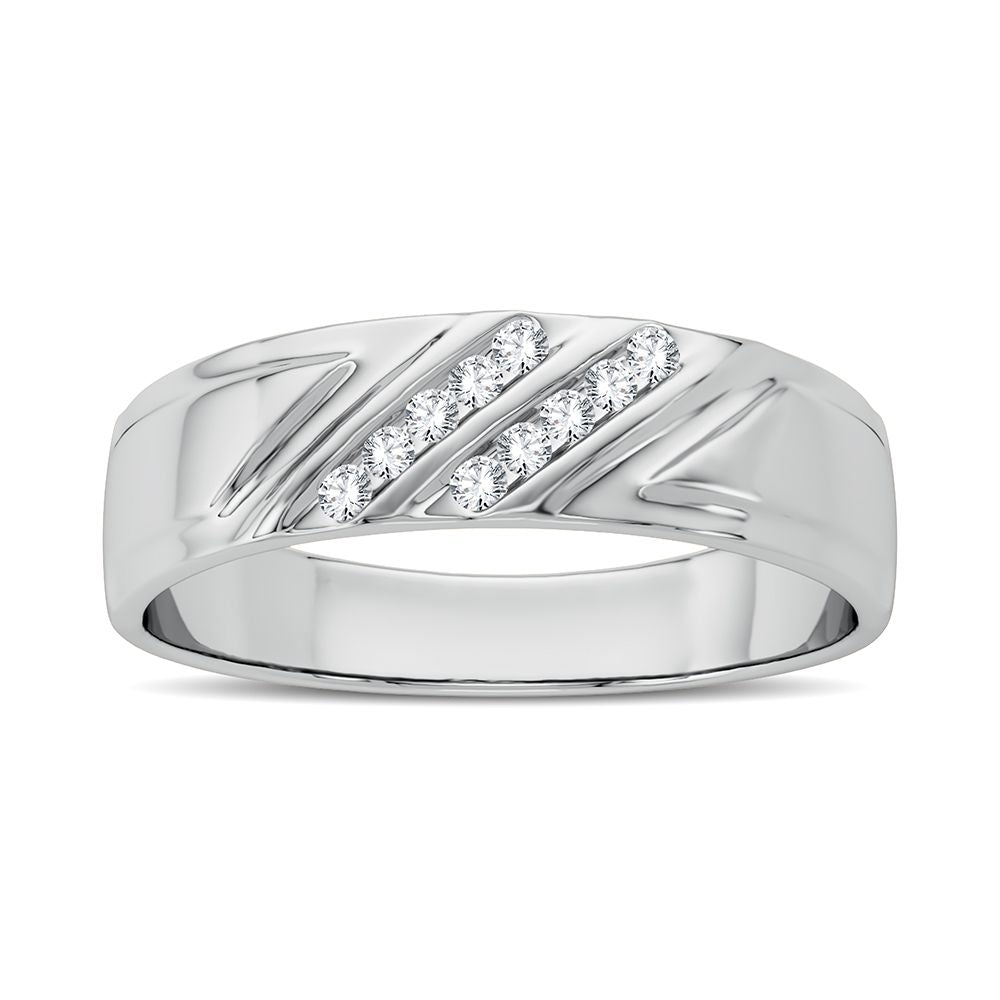 Elegant 14K 0.10CT Diamond Band