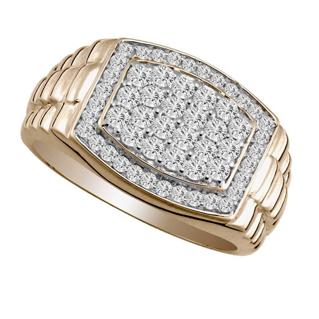 14K Yellow Gold 1.00CT Diamond Ring