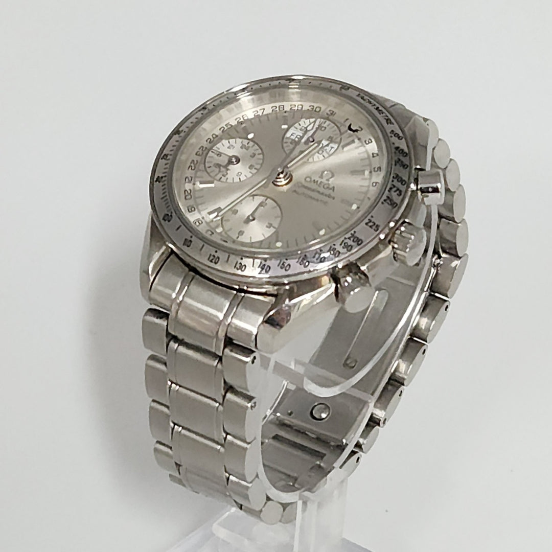 OMEGA Speed master Triple Calendar Automatic Stainless Steel Watch
