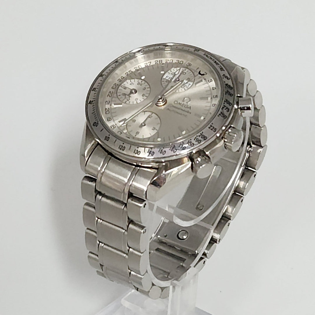 OMEGA Speed master Triple Calendar Automatic Stainless Steel Watch