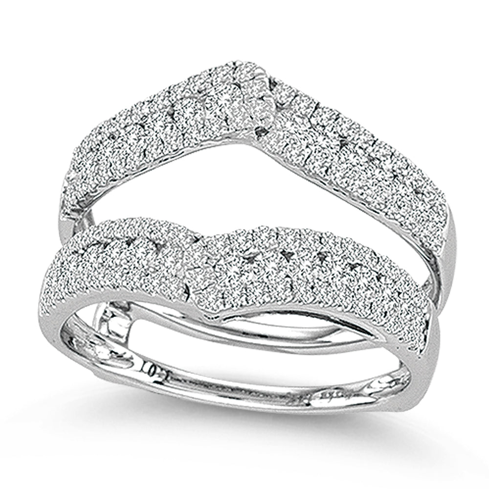 Dazzling 14K 1.00CT Diamond  RING GUARD