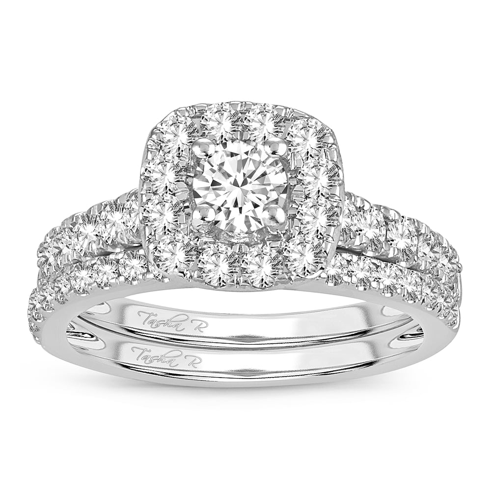 Elegant 14K 1.50CT DIAMOND BRIDAL RING