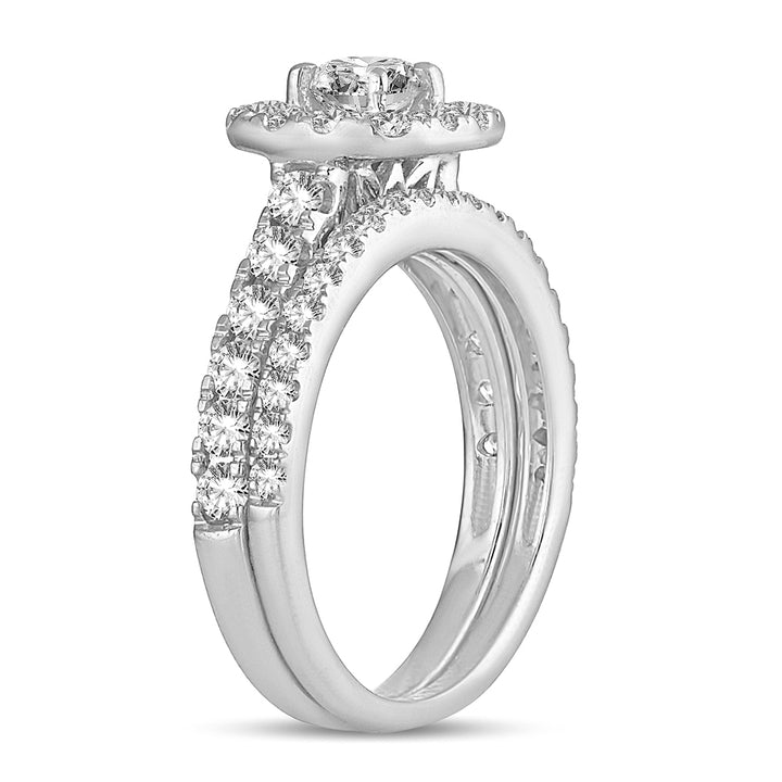Elegant 10k White Gold 0.50ct Lab Diamond Engagement Ring