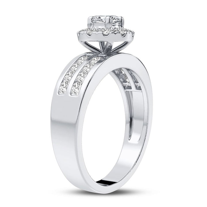 14k White Gold Lab Diamond Trio Set - Timeless Elegance