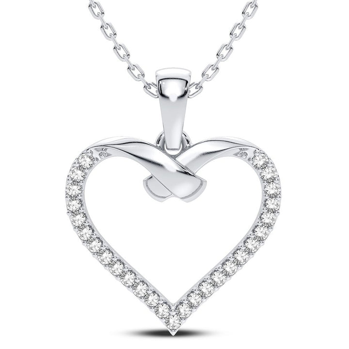 14K 0.15CT Diamond Pendant