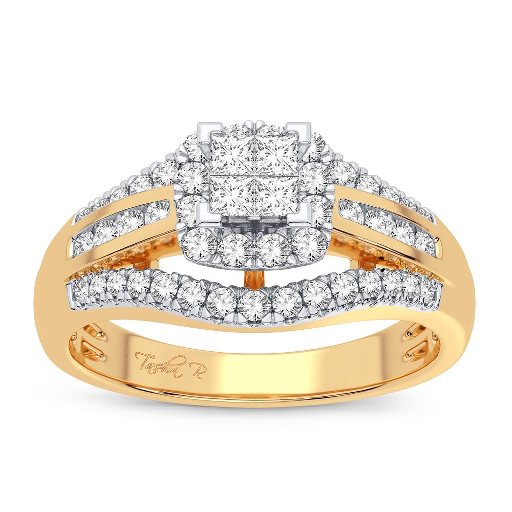 Timeless 14K Yellow Gold Lab Diamond Engagement Ring (0.50CT)