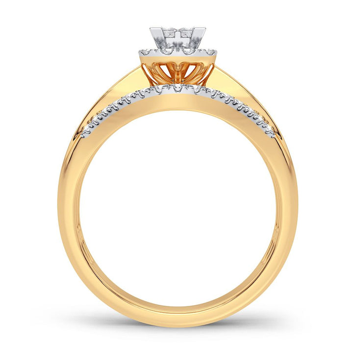 Timeless 14K Yellow Gold Lab Diamond Engagement Ring (0.50CT)