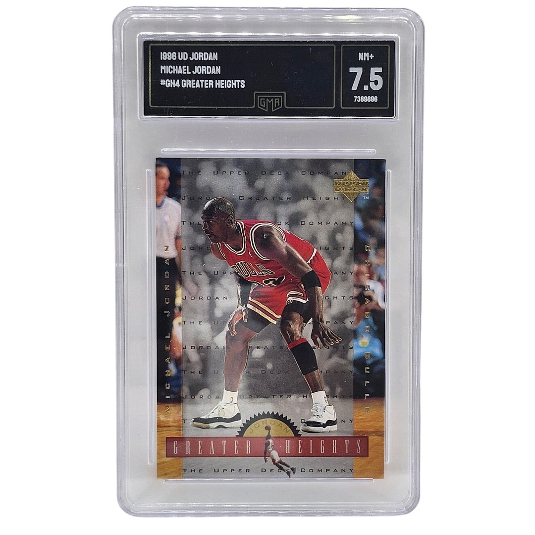 1996 Upper Deck Michael Jordan Greater Heights #GH4 GMA 7.5 NM+ Bulls