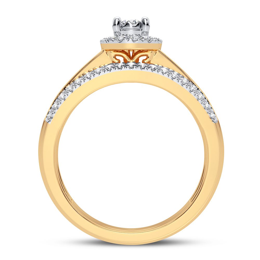 Timeless 14K Yellow Gold Lab Diamond Engagement Ring (0.50CT)