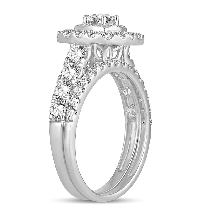 Brilliant 14k White Gold Lab Diamond Engagement Ring (1.50CT)