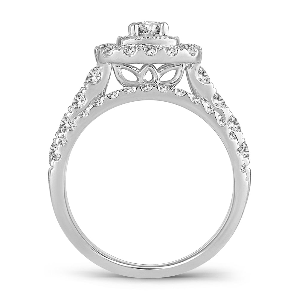 Brilliant 14k White Gold Lab Diamond Engagement Ring (1.50CT)