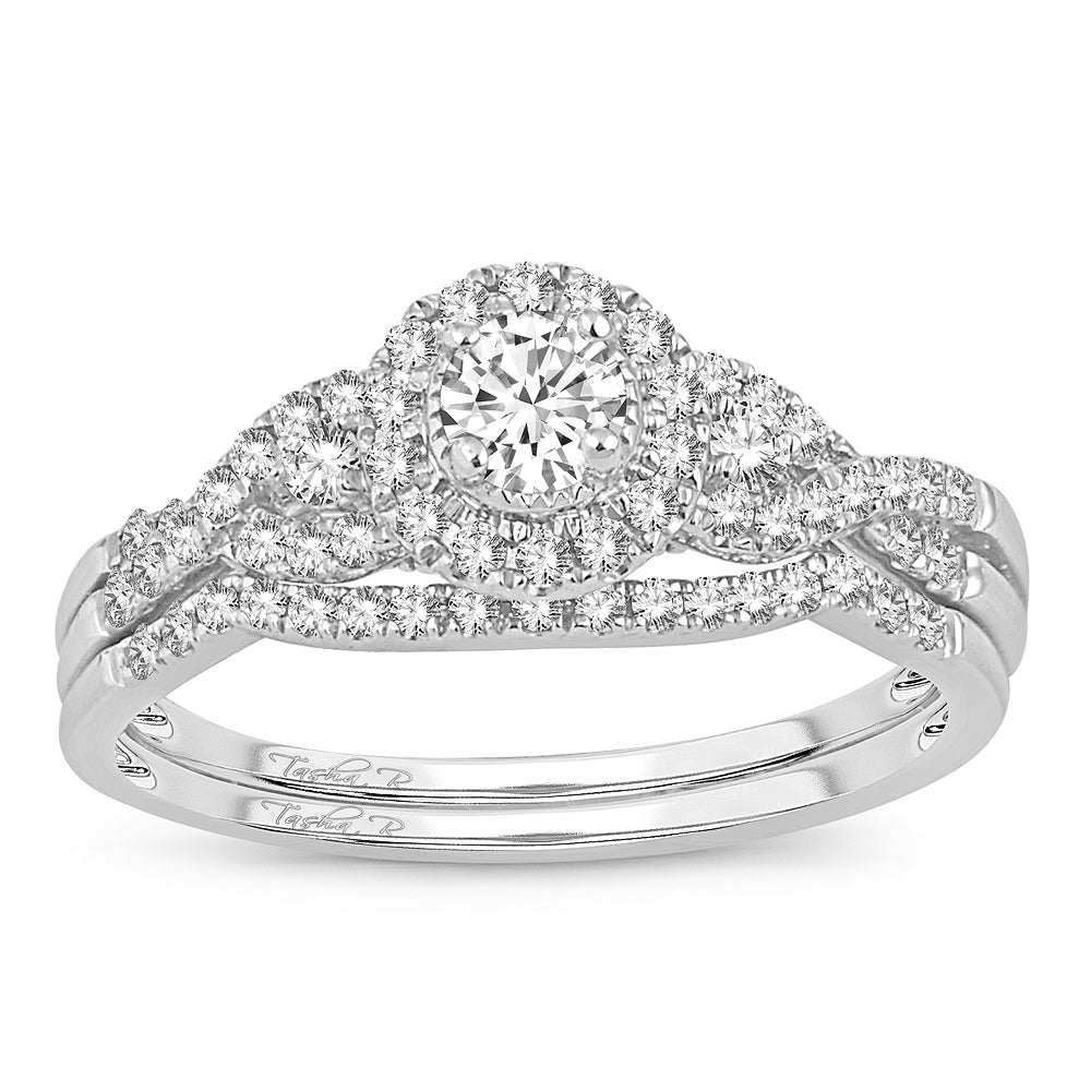 Dazzling 14K 0.50CT DIAMOND BRIDAL RING