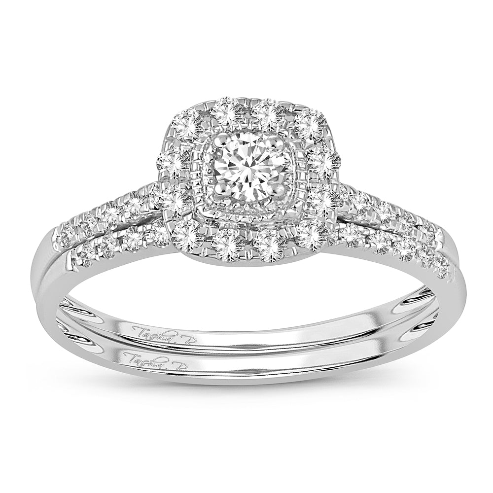Elegant 14k White Gold 0.33ct Lab Diamond Ring