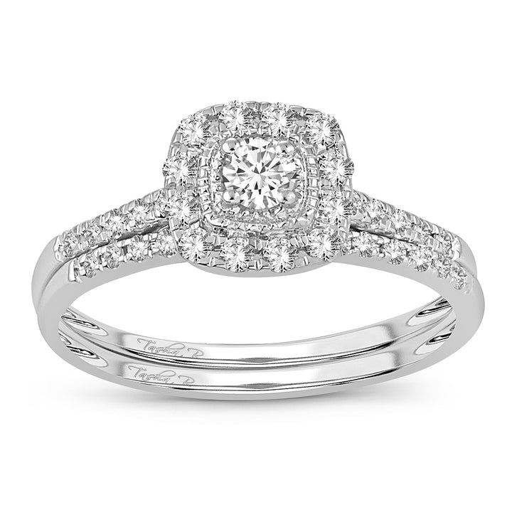 Elegant 14k White Gold 0.33ct Lab Diamond Ring