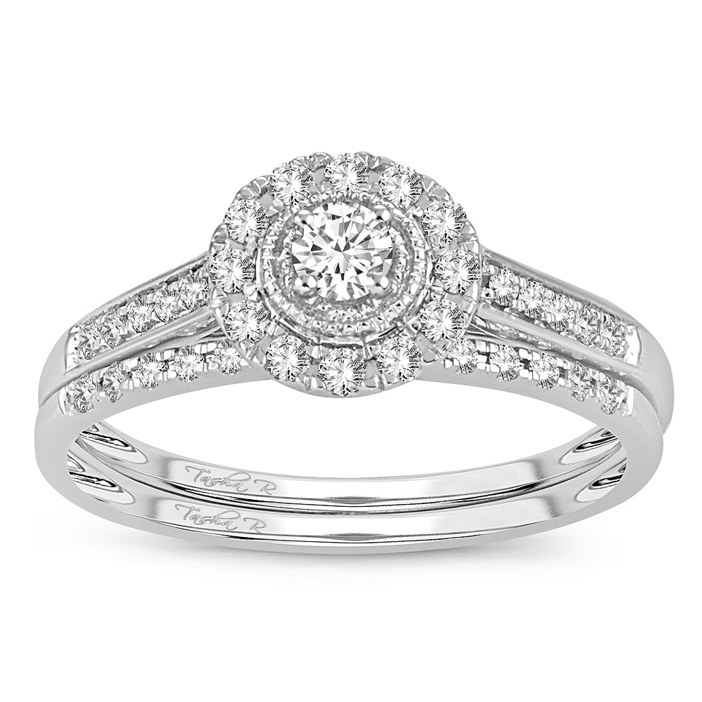 Timeless 14k White Gold Lab Diamond Bridal Ring (0.33ct)