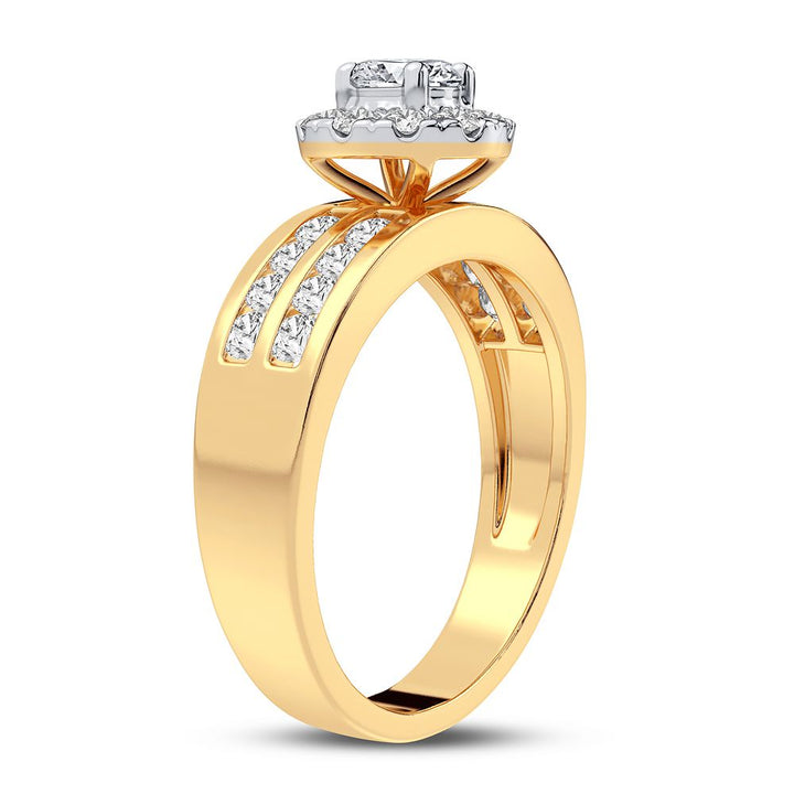 14k Yellow Gold Lab Diamond Trio Set - Timeless Elegance