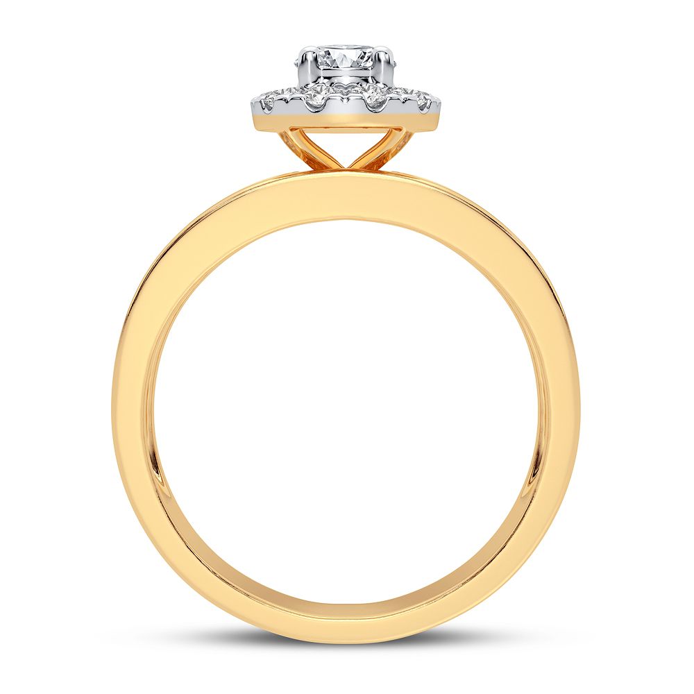 14k Yellow Gold Lab Diamond Trio Set - Timeless Elegance