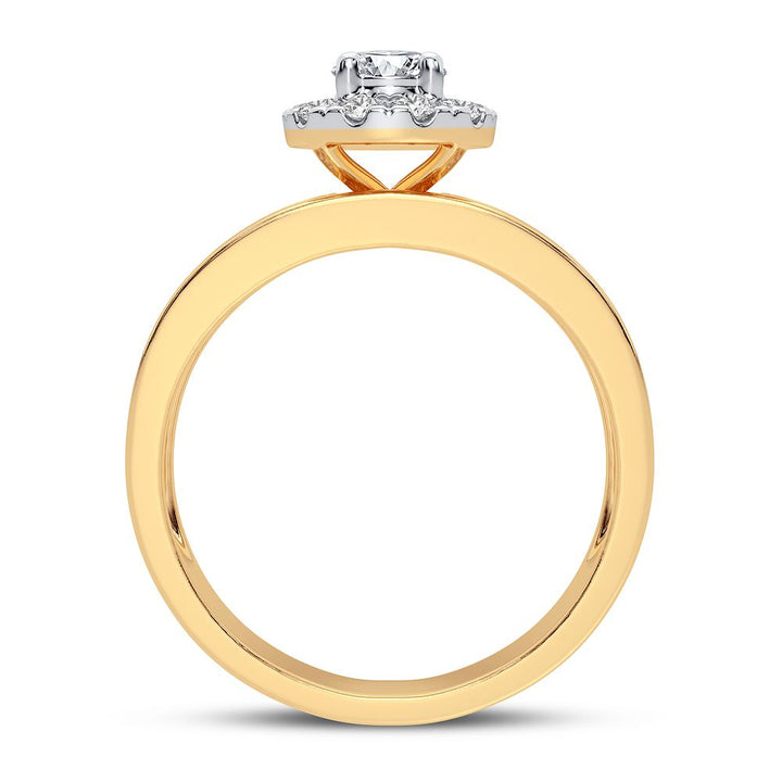 14k Yellow Gold Lab Diamond Trio Set - Timeless Elegance