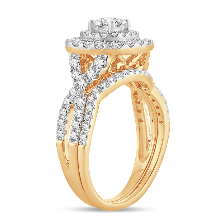 Timeless 14K Yellow Gold 1.50CT Lab Diamond Ring