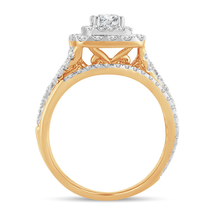Timeless 14K Yellow Gold 1.50CT Lab Diamond Ring