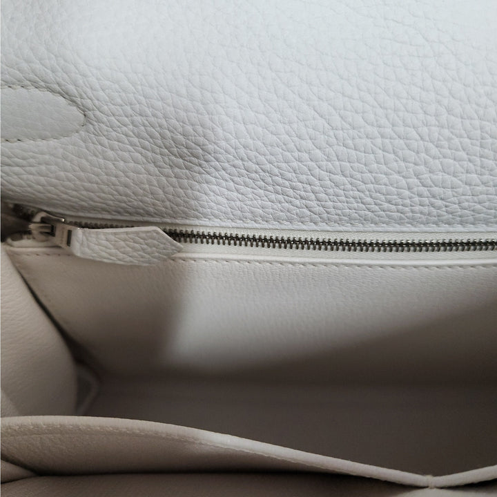 Hermes Kelly 28 , 2019 Togo Leather With Palladium Hardware Timeless Classic Bag