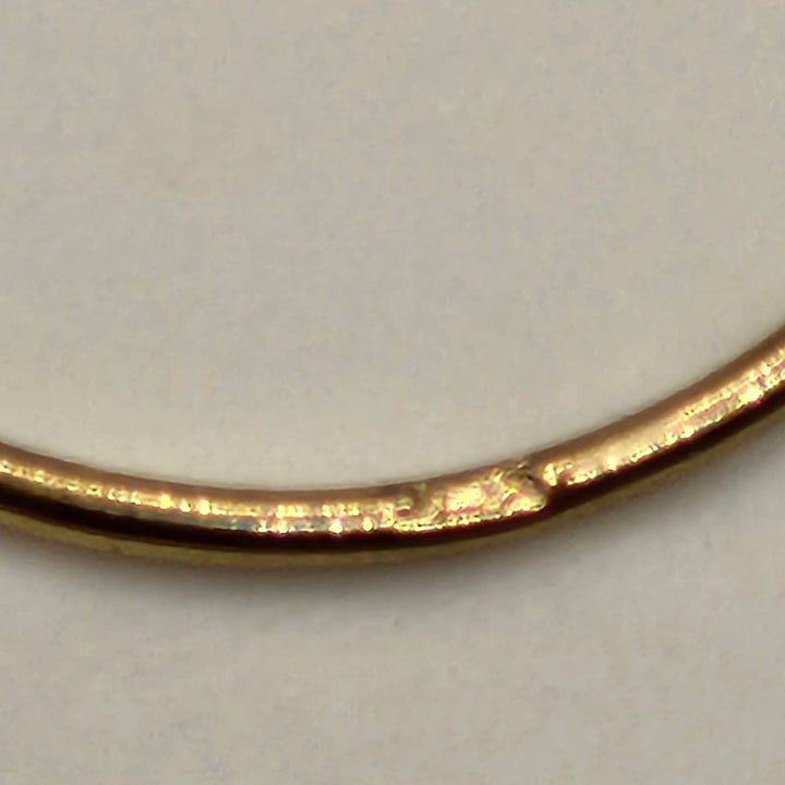 9k Yellow Gold Hoop Drop Earrings, 3.0g