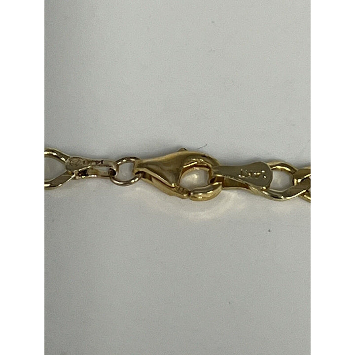 14k Gold Heavy Figaro Chain Necklace, 22in , 19.6g