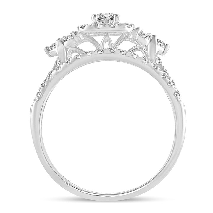 14k White Gold 1CT Lab Diamond Engagement Ring