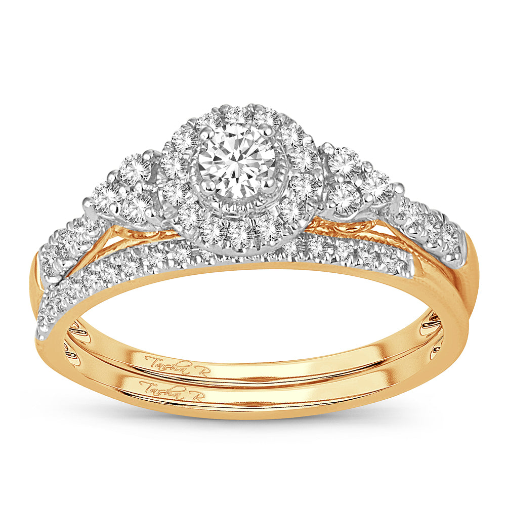 14k Yellow Gold Lab Diamond Bridal Solitaire Ring (0.50CT)