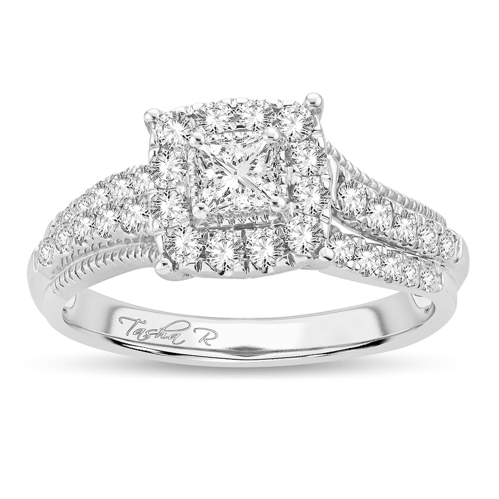 Brilliant 14K White Gold Lab Diamond Engagement Ring 0.75CT