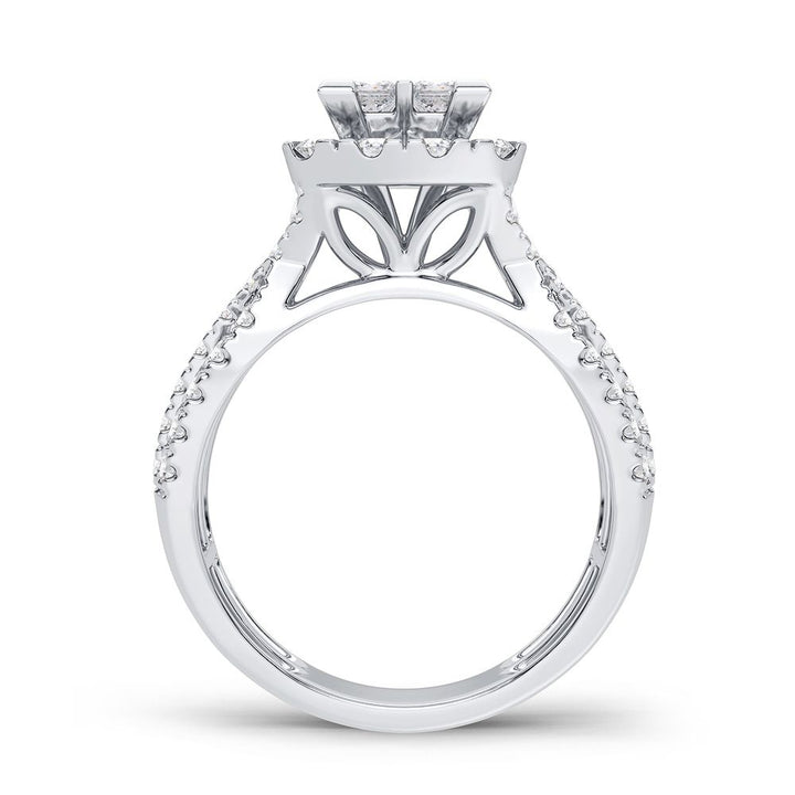 Brilliant 14k White Gold Lab Diamond Engagement Ring