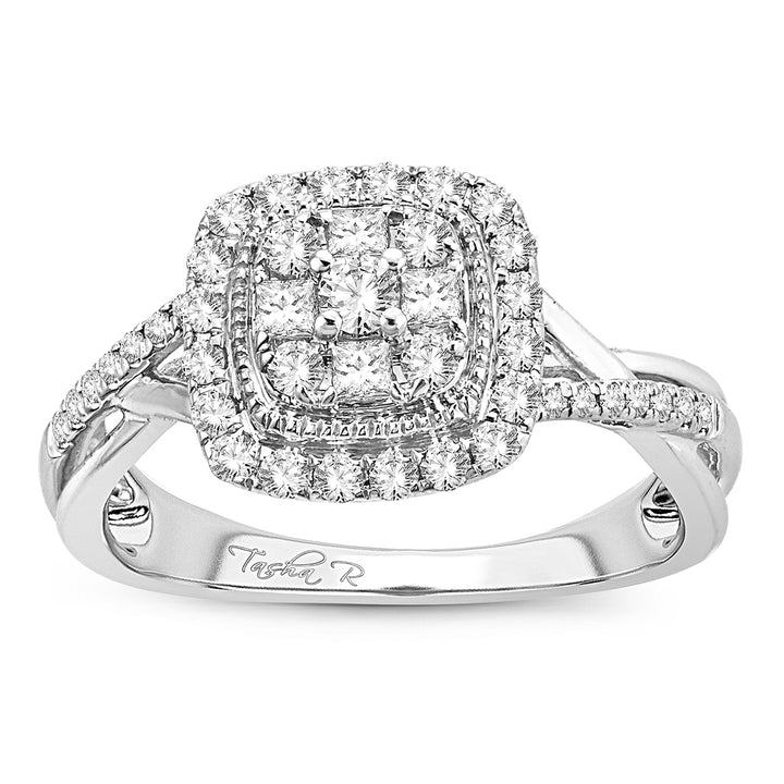 Timeless 14k White Gold Lab Diamond Engagement Ring (0.51CT)