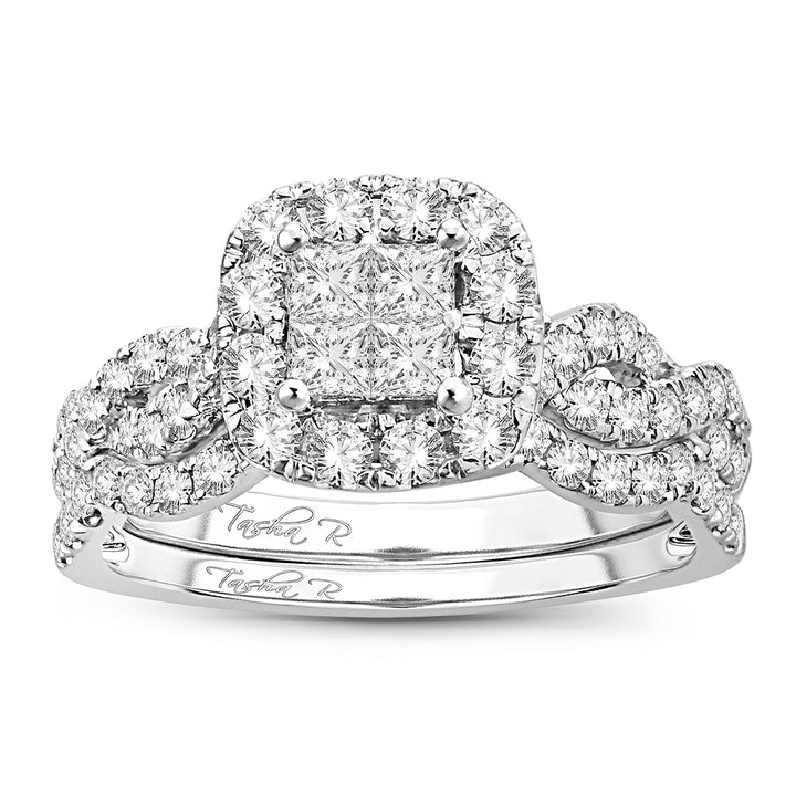 14k White Gold 1CT Lab Diamond Engagement Ring Brilliance