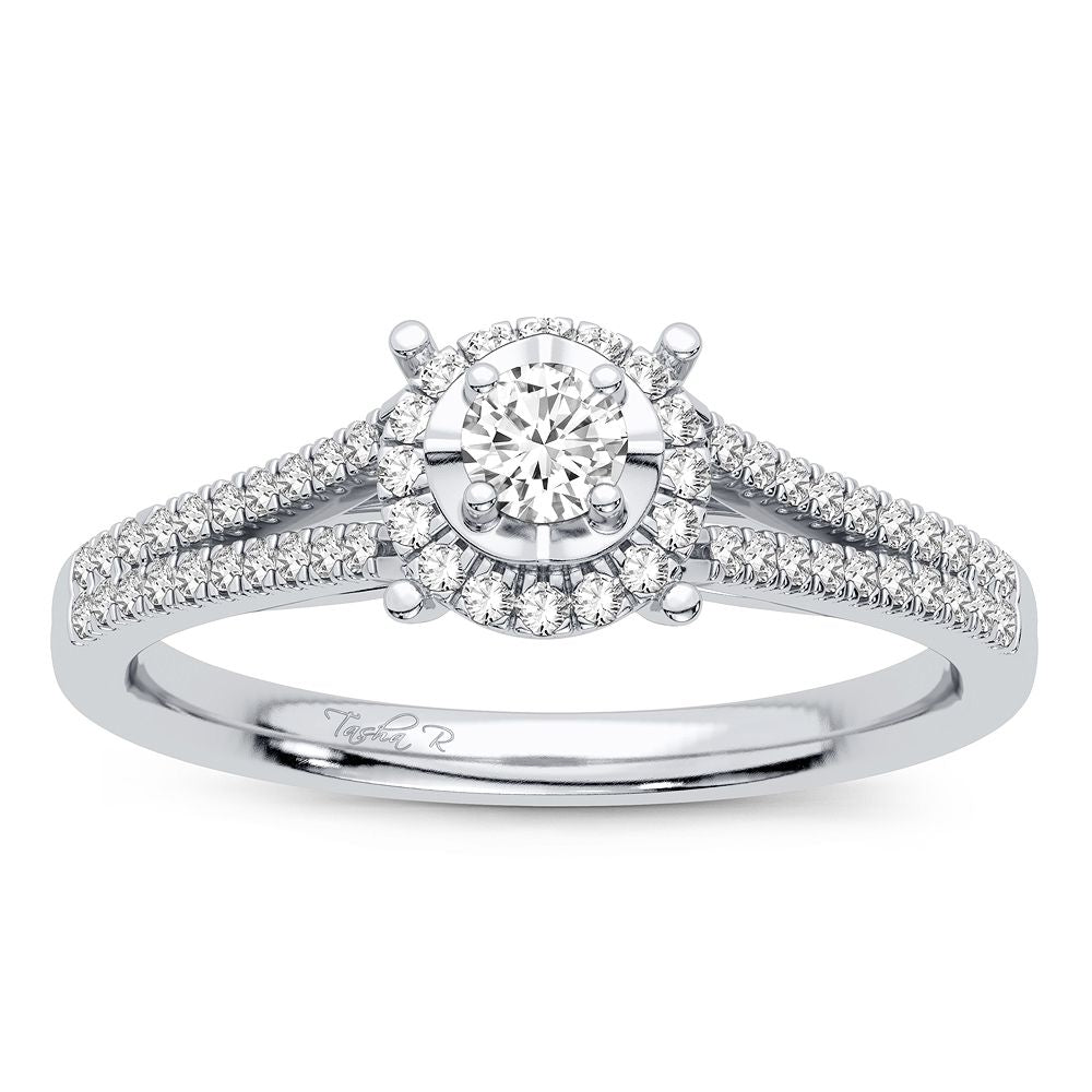 Elegant 14K 0.25CT Diamond Ring